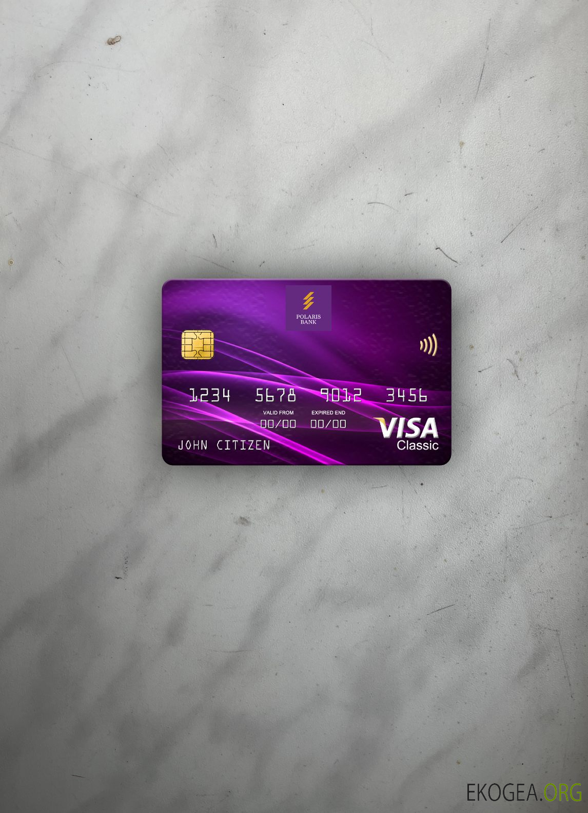 Nigeria Polaris Bank visa carte classique photolook recto